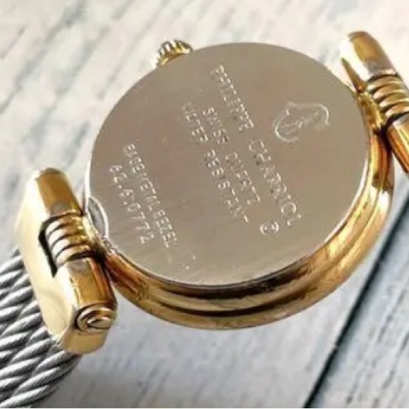 Philippe Charriol Swiss Quartz Watch– Stainless Steel Cable Bracelet. 29mm - Picture 12 of 13